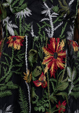 Wildflower Embroidered Mesh Mini Dress