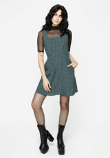 Restless Check Mini Apron Dress