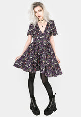 Modern Mystic Button Up Mini Dress