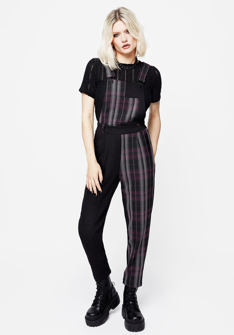 Gambit Spliced Check Dungarees