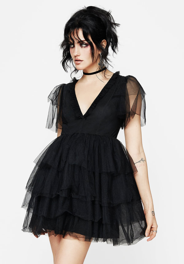 Krysta Tulle Mini Dress