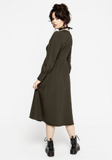 Huldra Embroidered Midi Dress