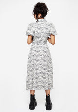 Rosamoth Chiffon Midi Shirt Dress - White