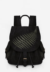 Fern Embroidered Satchel Backpack