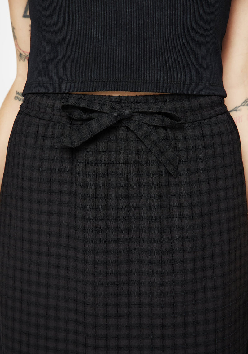 Ziggy Check Midi Skirt