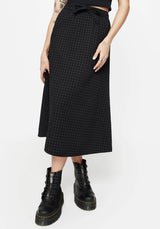 Ziggy Check Midi Skirt