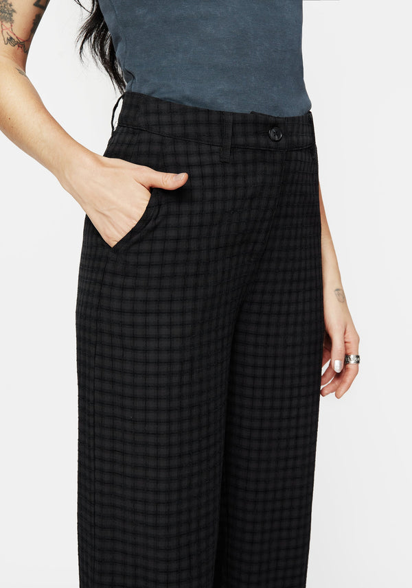 Ziggy Check Straight Leg Trousers