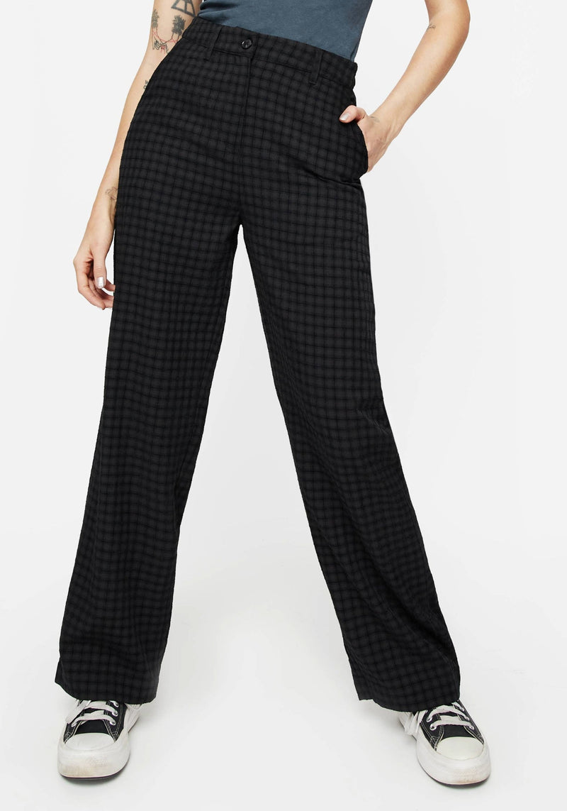 Ziggy Check Straight Leg Trousers