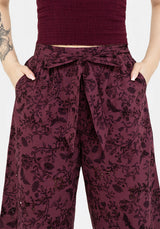 Morgana Cotton Broderie Tie Waist Culottes