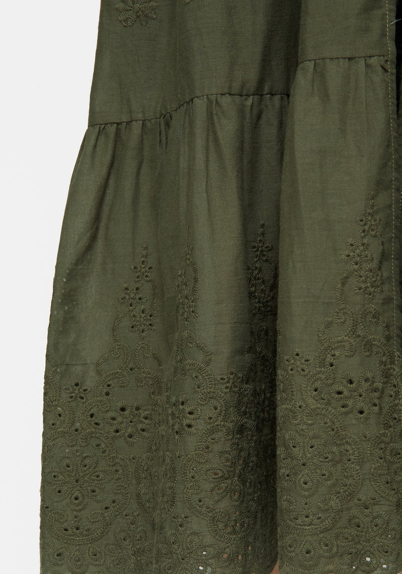 Gossamer Tiered Overdress - Green