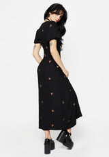 Copia Moth Embroidered Maxi Dress