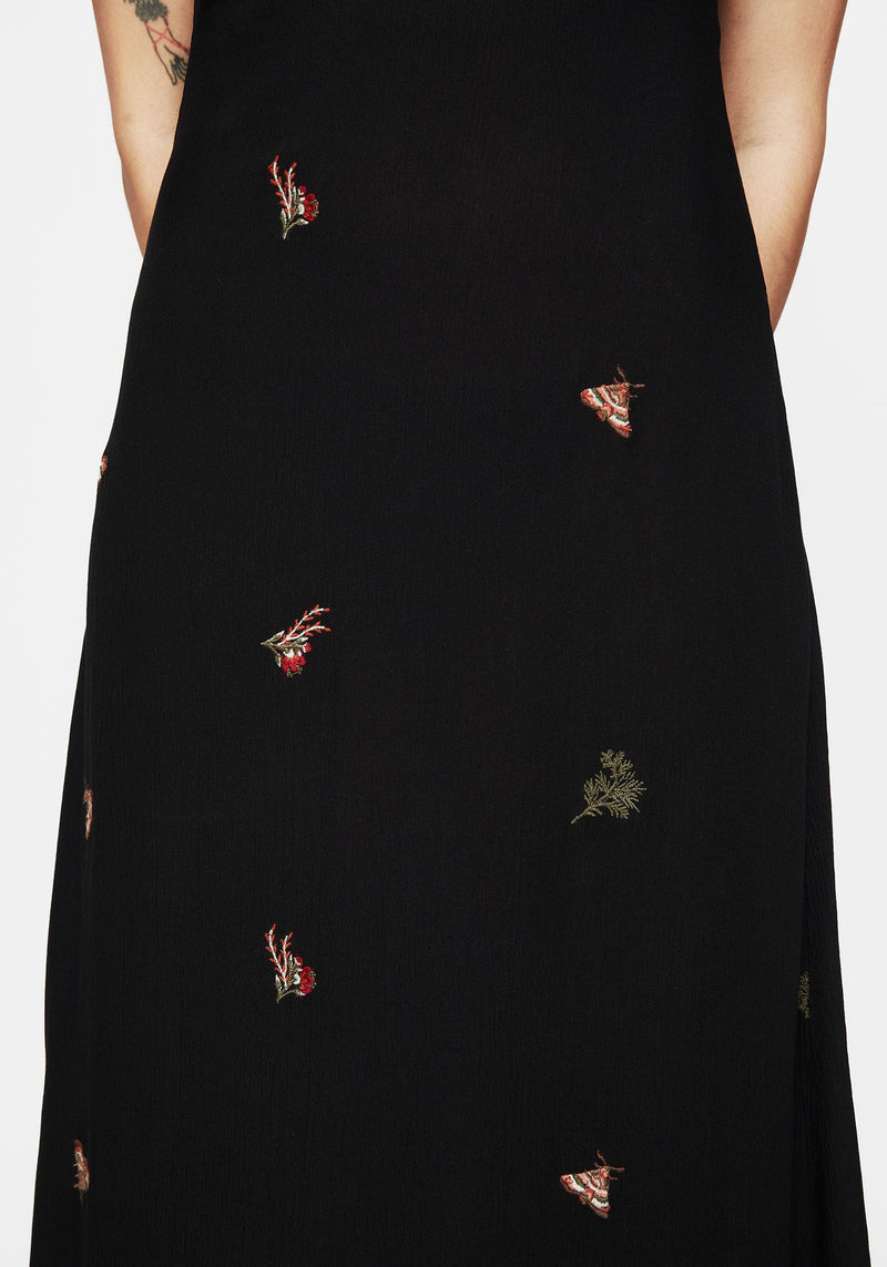 Copia Moth Embroidered Maxi Dress