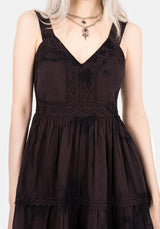 Burnout Tie Dye Cotton Mini Dress