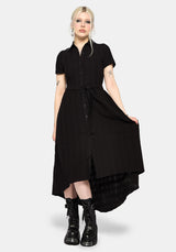 Nephra Tie Waist Midi Shirt Dress EU 34