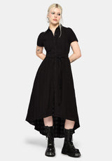 Nephra Tie Waist Midi Shirt Dress EU 34