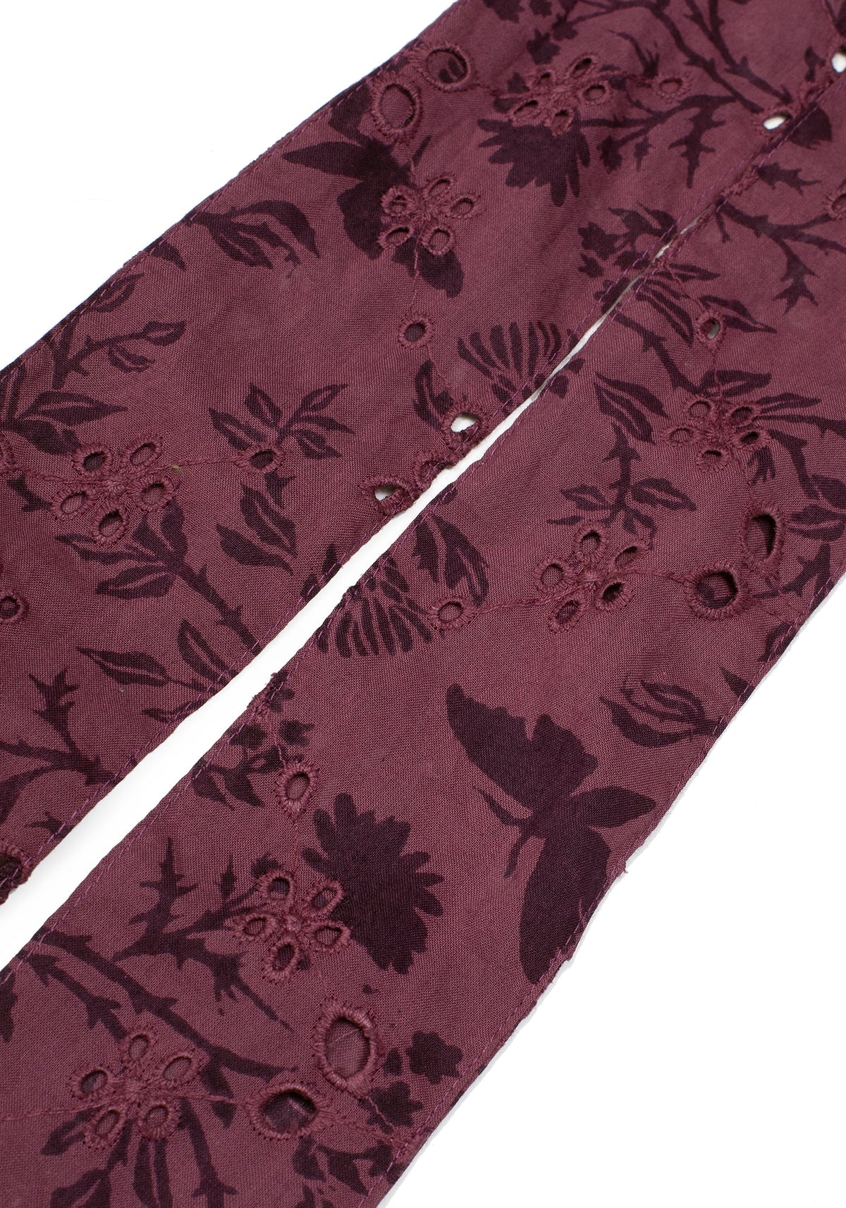 Morgana Cotton Broderie Bow Scrunchie