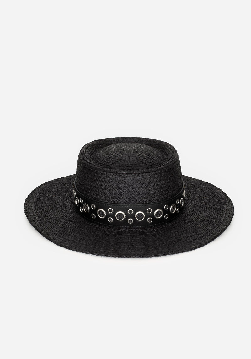 Banish Eyelet Belted Sun Hat