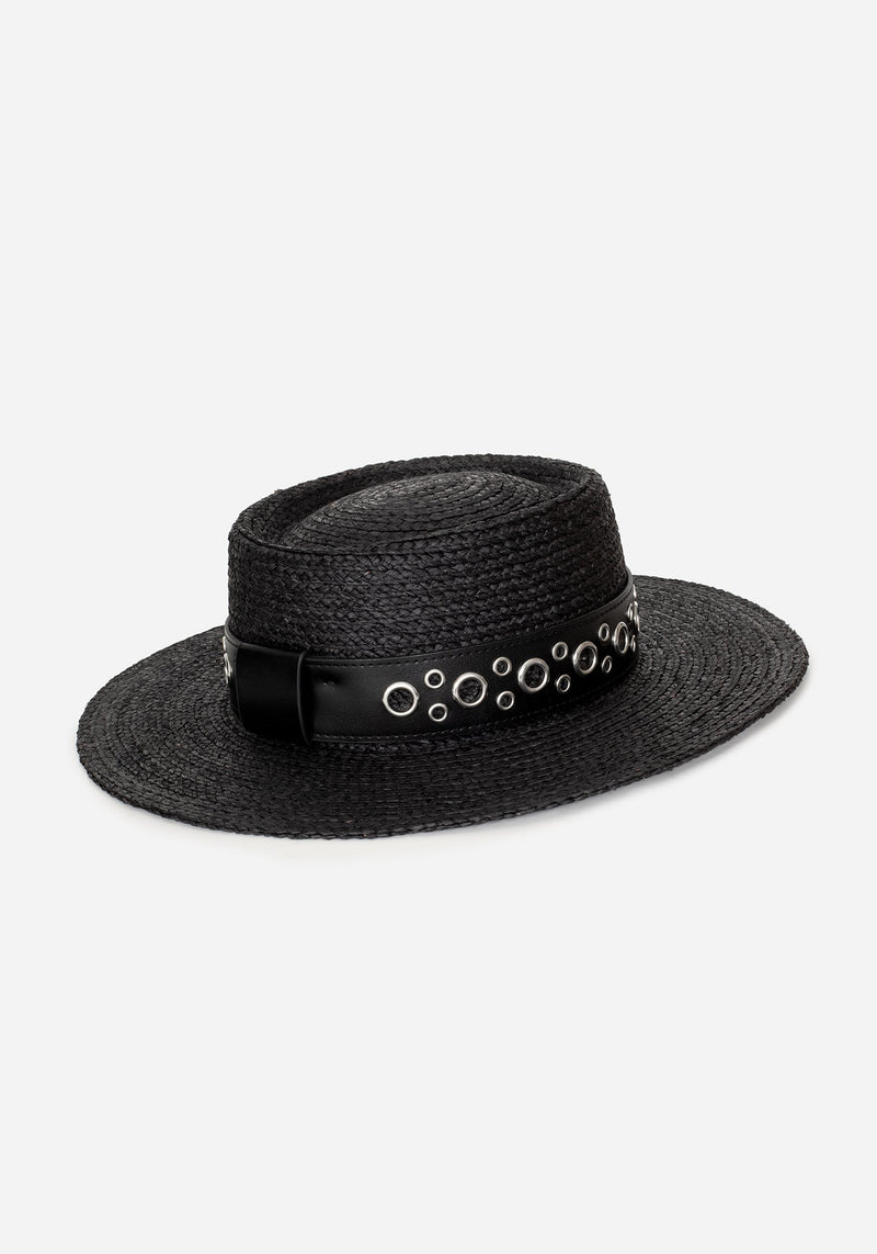 Banish Eyelet Belted Sun Hat