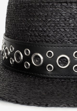 Banish Eyelet Belted Sun Hat