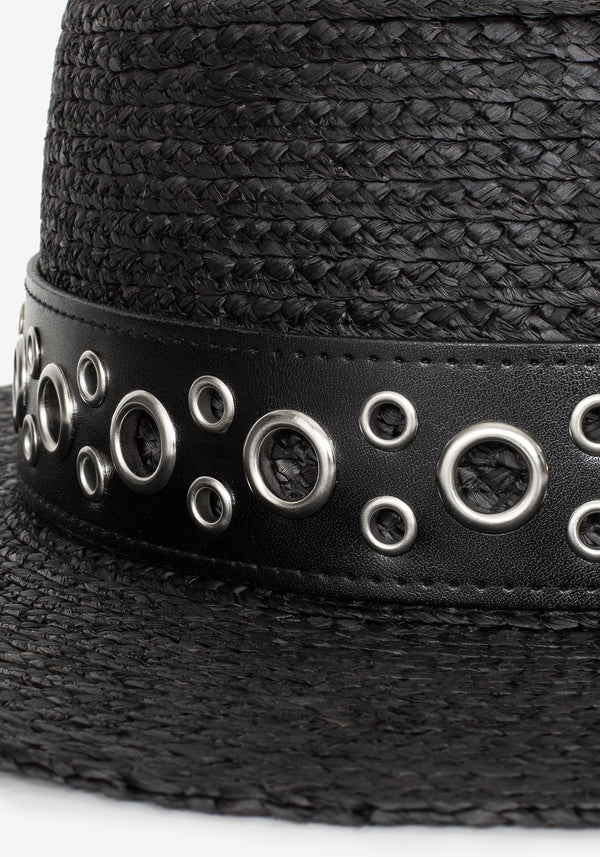 Banish Eyelet Belted Sun Hat