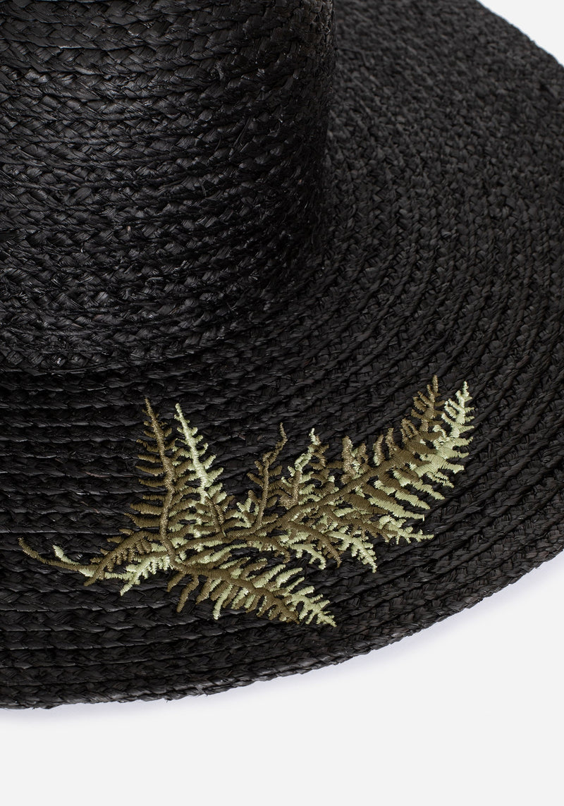 Osmunda Fern Embroidered Sun Hat