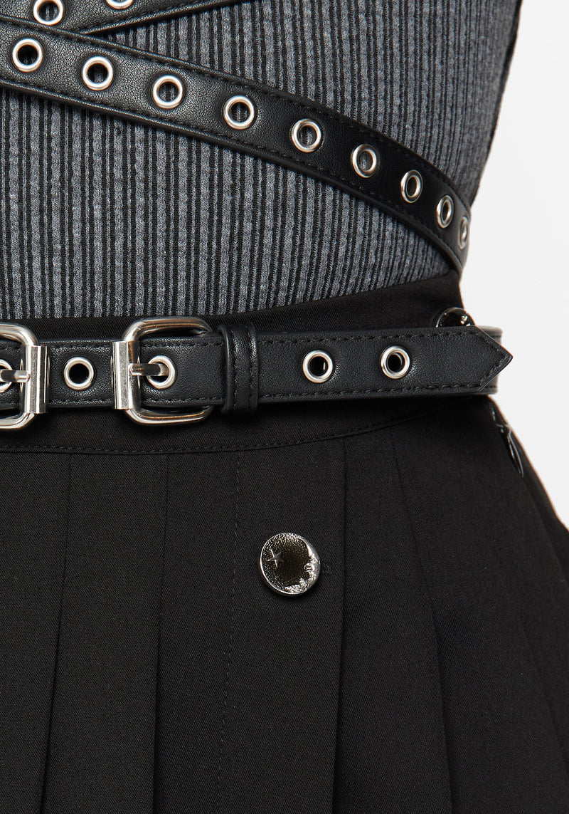 Rivet Eyelet Buckle Wrap Harness