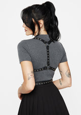 Rivet Eyelet Buckle Wrap Harness