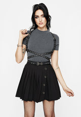 Rivet Eyelet Buckle Wrap Harness