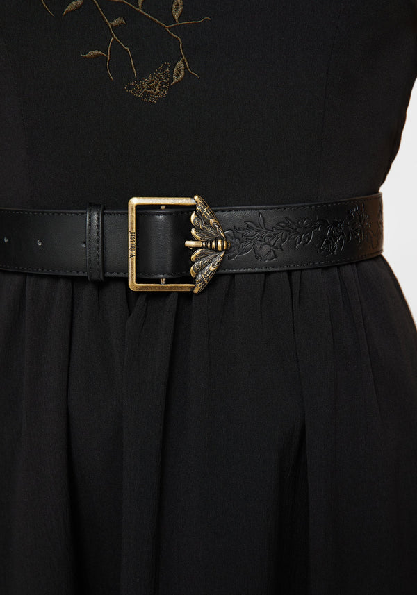 Rosamoth Debossed Buckle Belt