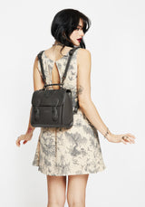 Esther Debossed Satchel Backpack