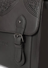 Esther Debossed Satchel Backpack