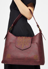Neriene Embroidered Slouchy Shoulder Bag