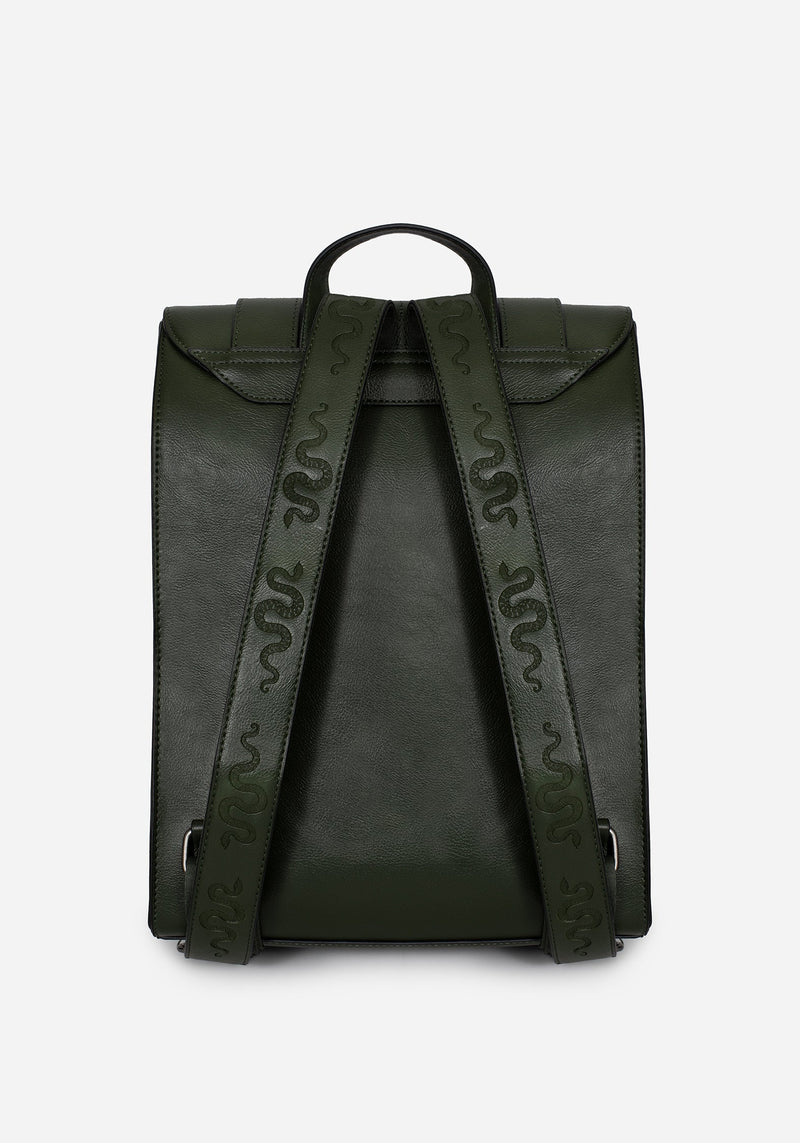 Mamba Snake Buckle Satchel Bag