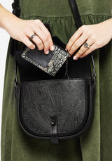 Oculomancy Floral Damask Print Card Holder