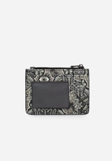 Oculomancy Floral Damask Print Card Holder