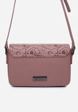 Rosethorn Floral Debossed Crossbody Bag