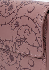 Rosethorn Floral Debossed Crossbody Bag