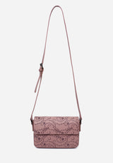 Rosethorn Floral Debossed Crossbody Bag