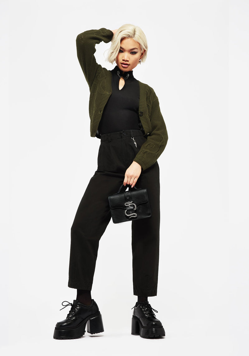 Osteomancy Washed Cotton Tapered Trousers