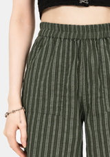 Memorantia Wide Leg Culottes - Green