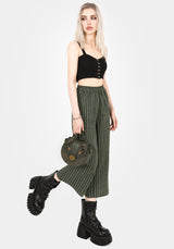 Memorantia Wide Leg Culottes - Green