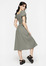 Alder Cotton Ivy Detail Midi Skirt