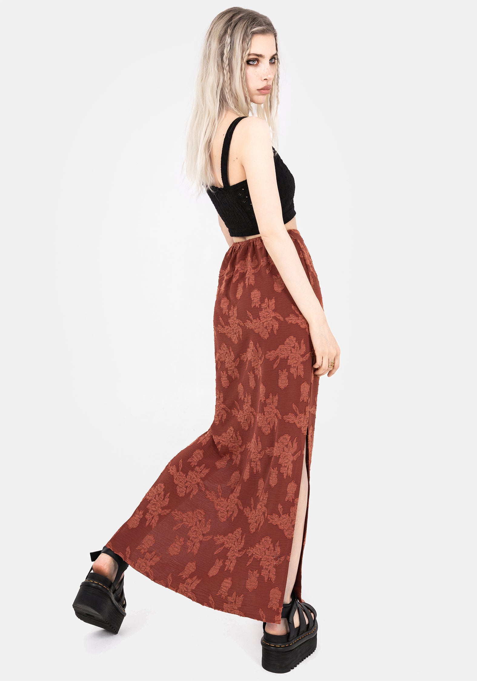 Prosperity Floral Maxi Slip Skirt