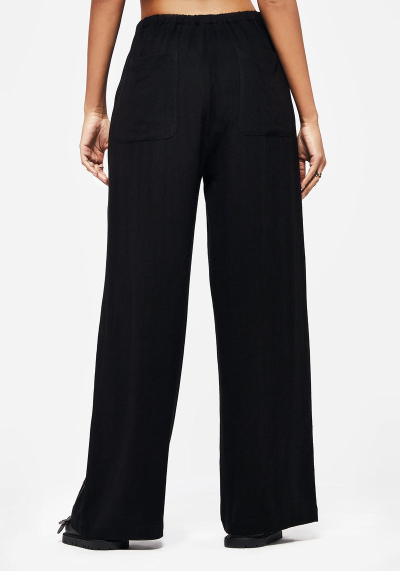 Merrymount Embroidered Wide Leg Trouser