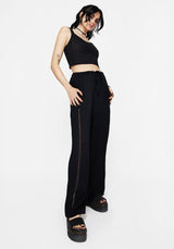 Blessing Lace Trim Wide Leg Trouser