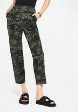 Bashe Cotton Soft Tapered Trousers - Green