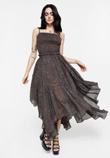 Arnora Chiffon Handkerchief Hem Midaxi Skirt