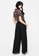 Tabitha Wide Leg Check Trousers