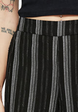 Clandestine Stripe Cotton-Blend Culottes