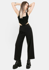 Harmony Embroidered Cropped Trouser